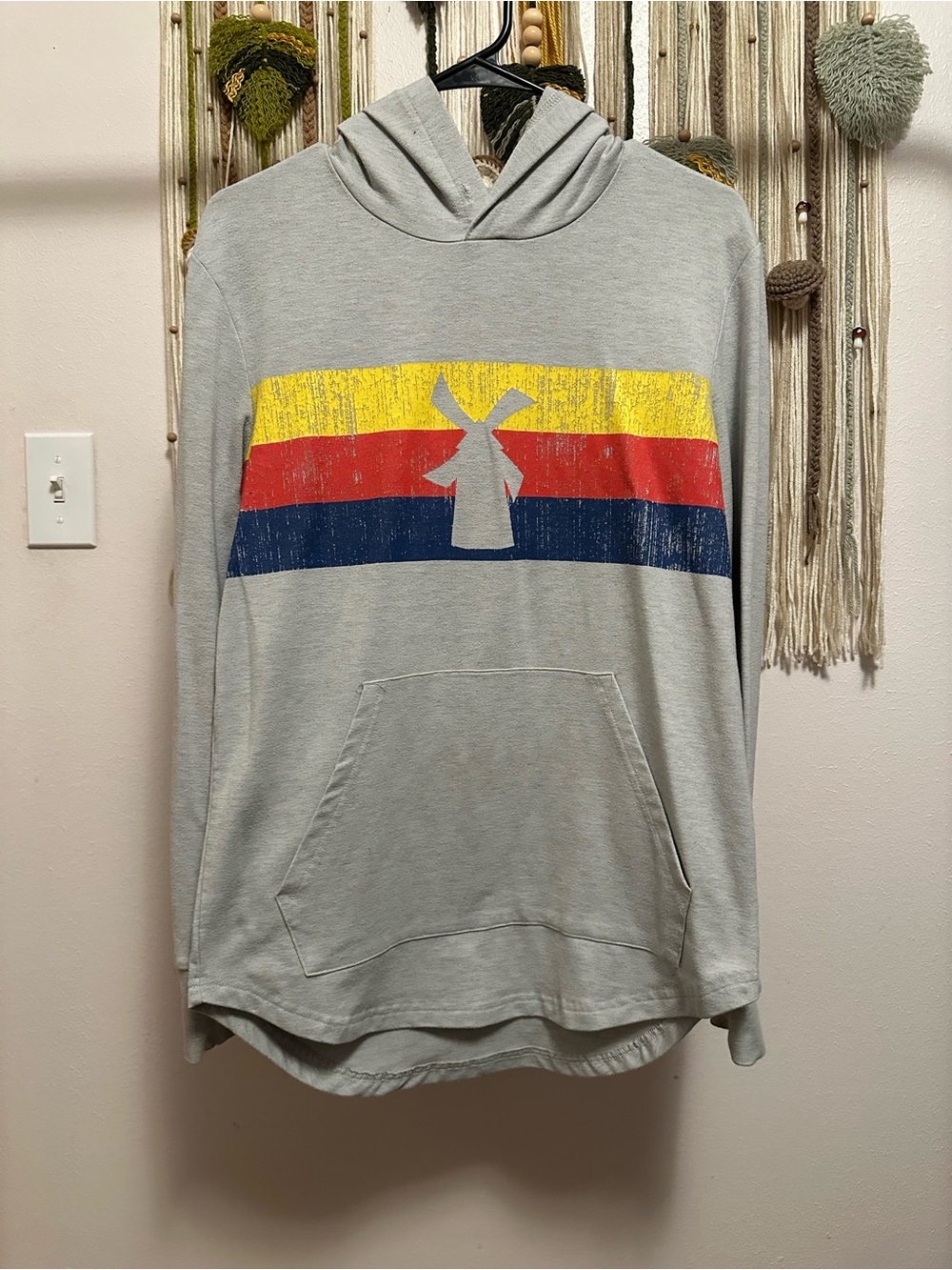 Dutch bros color block hoodie
